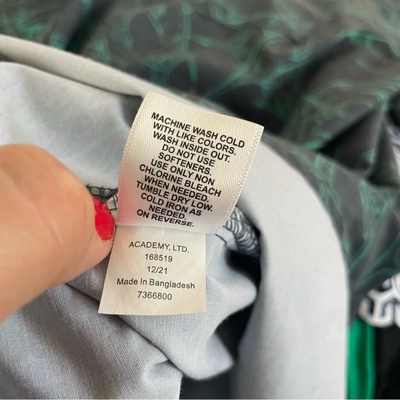 Magellan swordfish Vented Back Fishing Shirt blue girl L fish gear classic fit - Picture 8 of 8